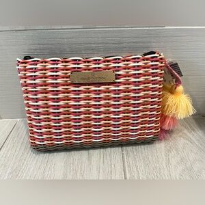 NWT Squeeze de Citron Small Lemon Drop Multicolor Woven Clutch